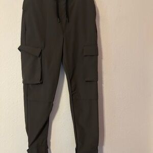 Zara army green Cargo Pants with Jogger-Style Ankle Cuffs